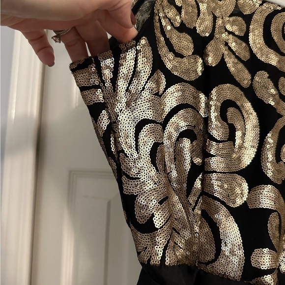 Candalite Dress Black & Gold - Picture 4 of 16